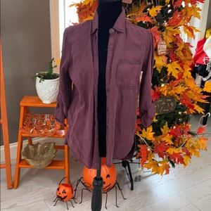 Size small plum purplish button up